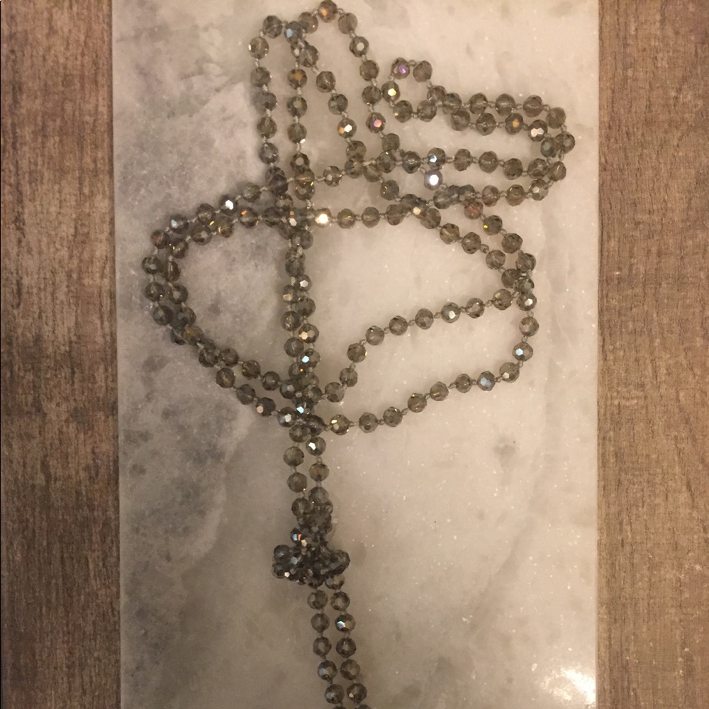 Long Beaded Wrap Necklace